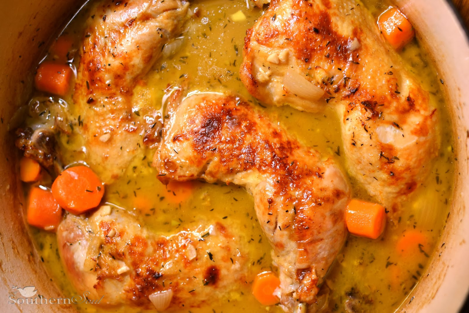 Chicken Leg Dinner Ideas
 Braised Chicken Thighs A Southern Soul