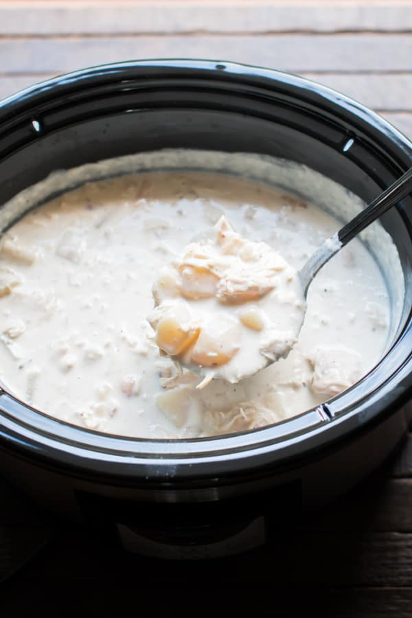 Chicken Potato Soup Slow Cooker
 Slow Cooker Loaded Chicken Bacon Potato Soup The Magical