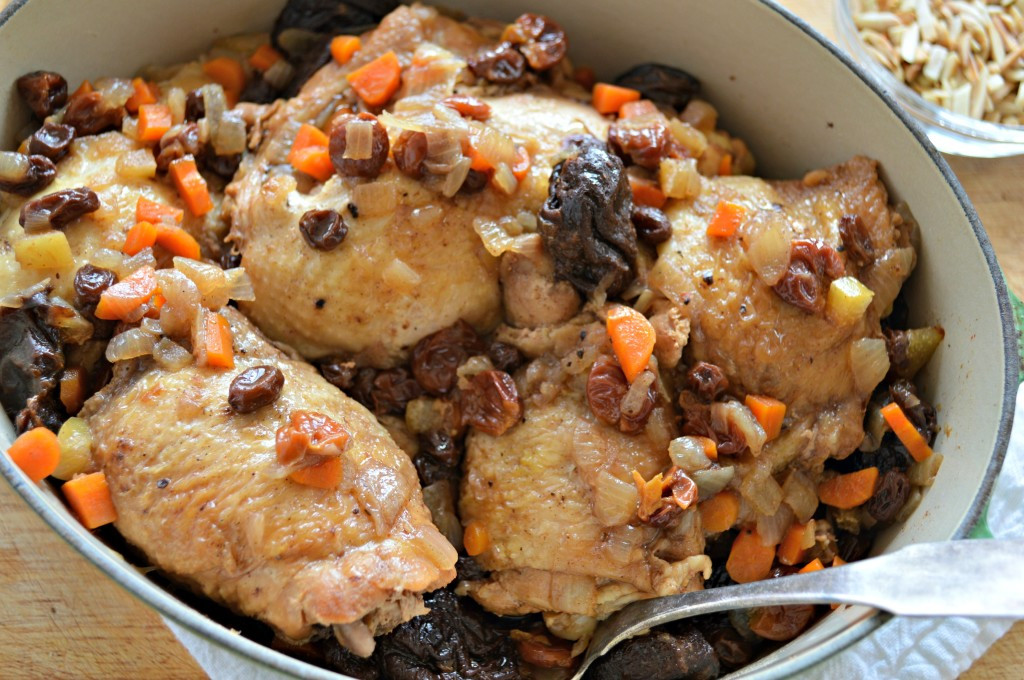 Chicken Recipe For Passover
 Chicken with Dried Fruit and Almonds for Passover West