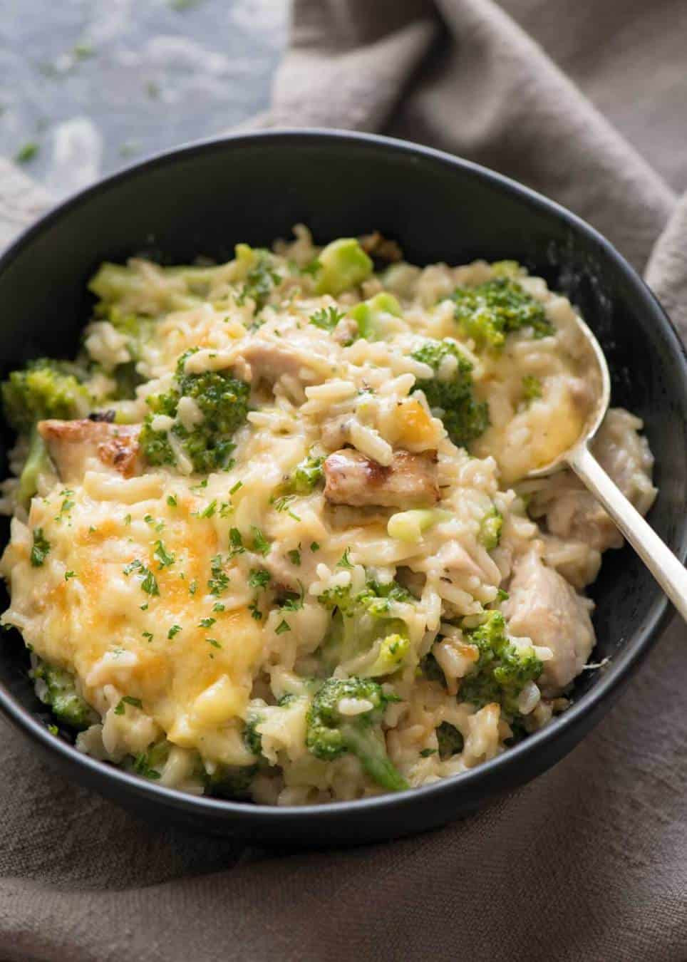 Chicken Rice Casserole
 e Pot Chicken Broccoli Rice Casserole