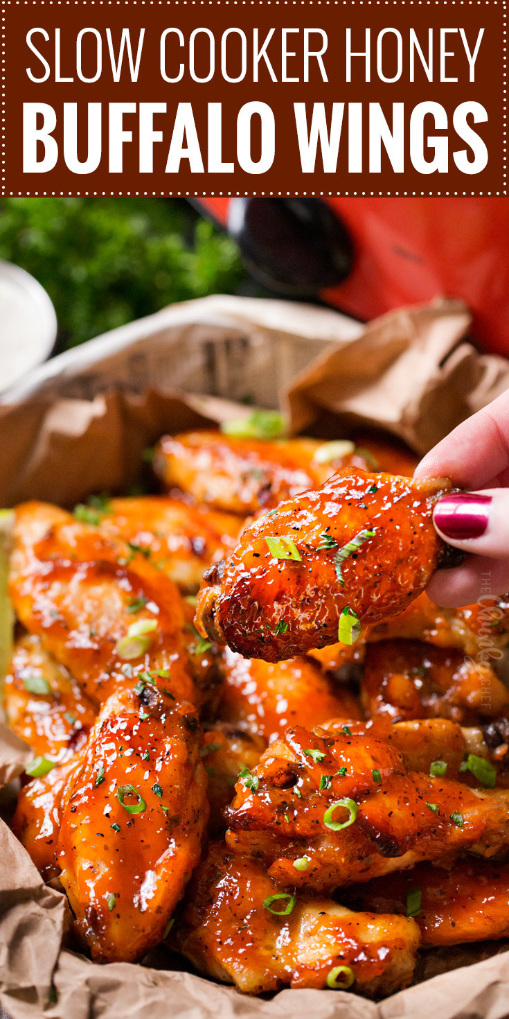 Chicken Wings Slow Cooker
 Slow Cooker Honey Buffalo Wings The Chunky Chef