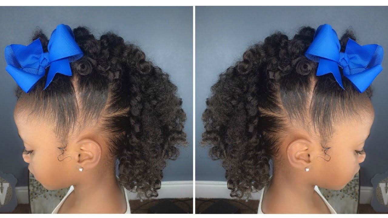 Child Natural Hairstyles
 Curly Fro Hawk Tutorial Kids Natural HairStyle