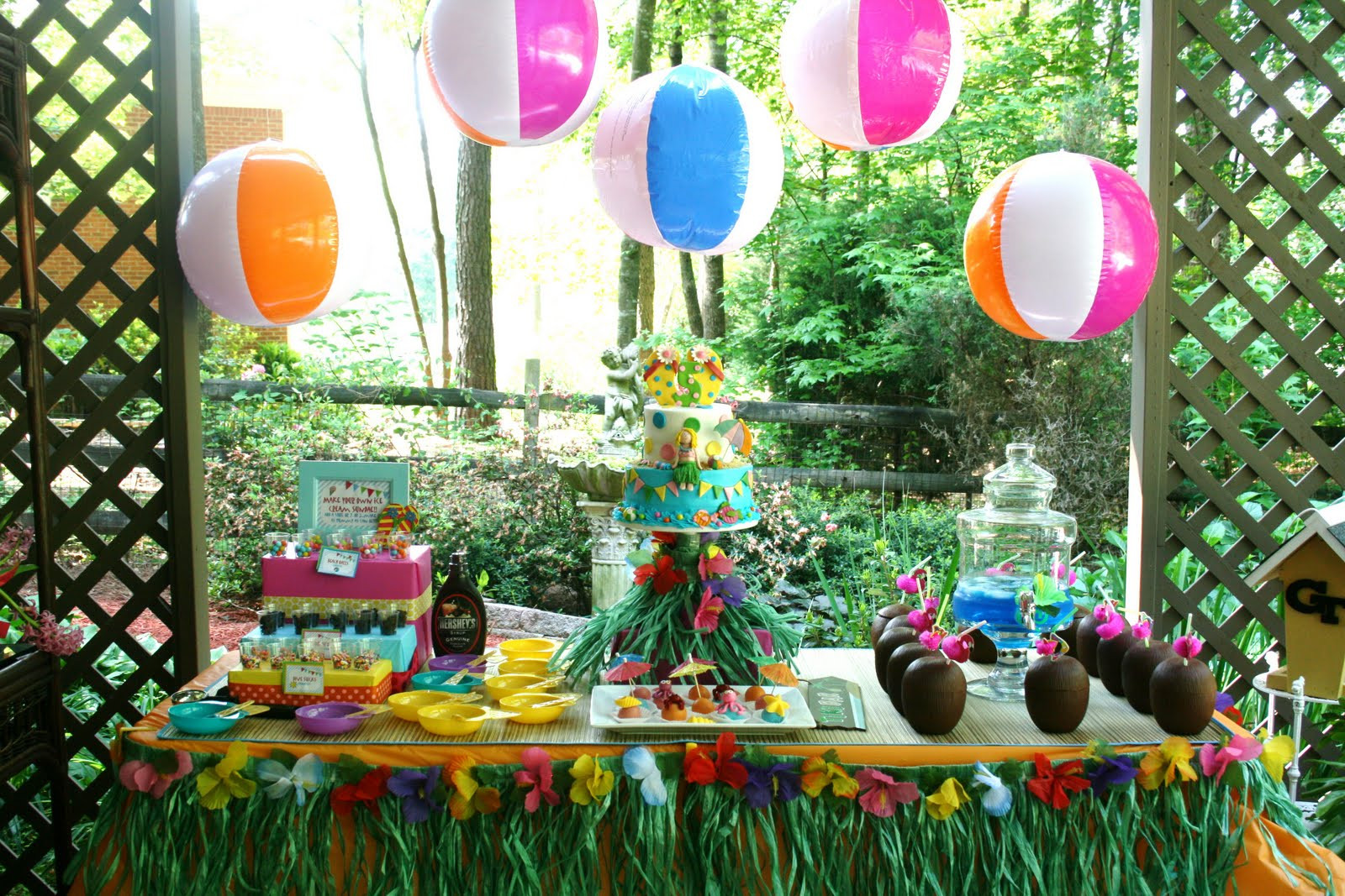 Children Pool Party Ideas
 And Everything Sweet Bailey s Pool Party