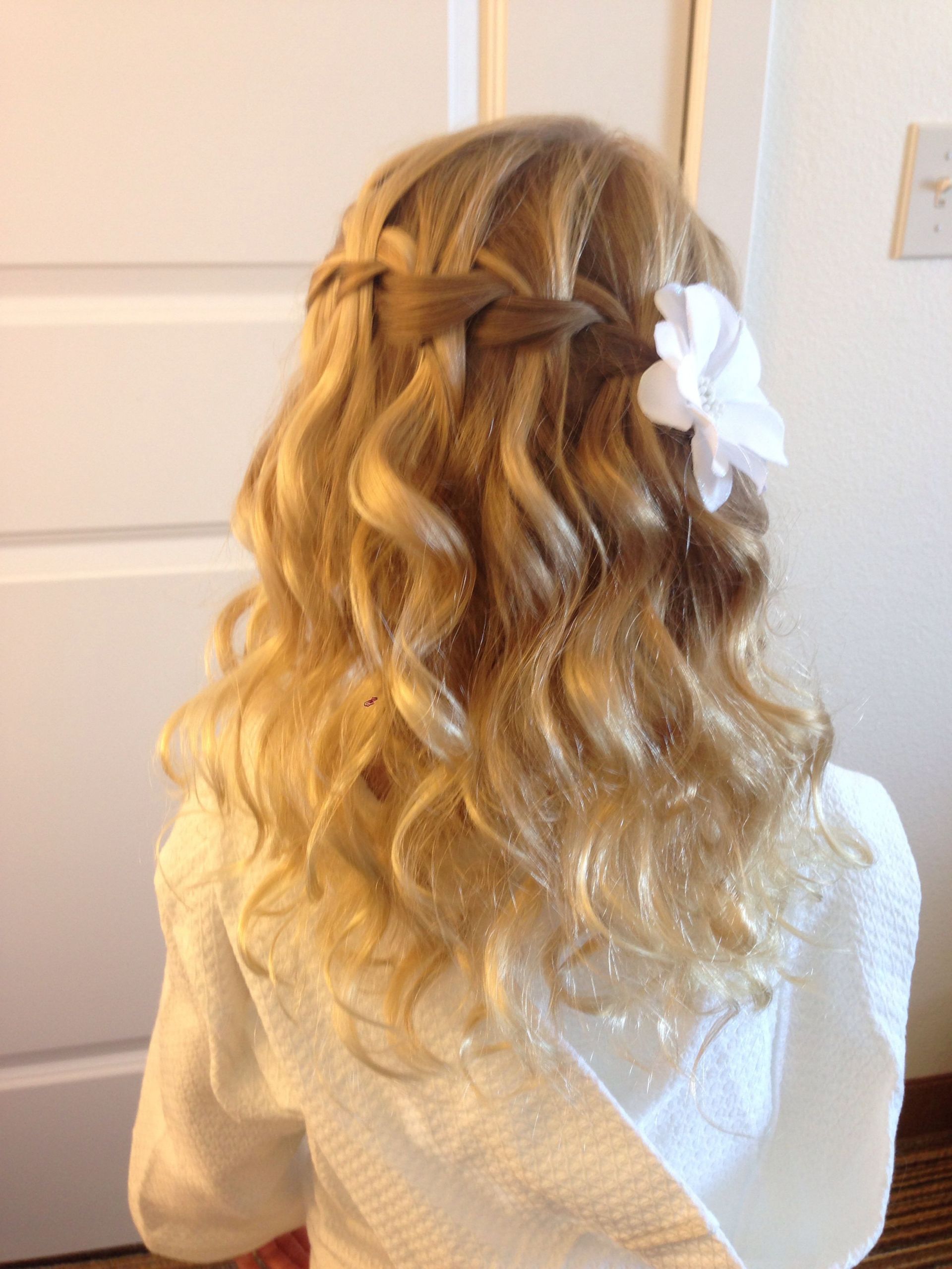 Children Wedding Hairstyles
 15 Stunning Waterfall Braids Kids Pinterest