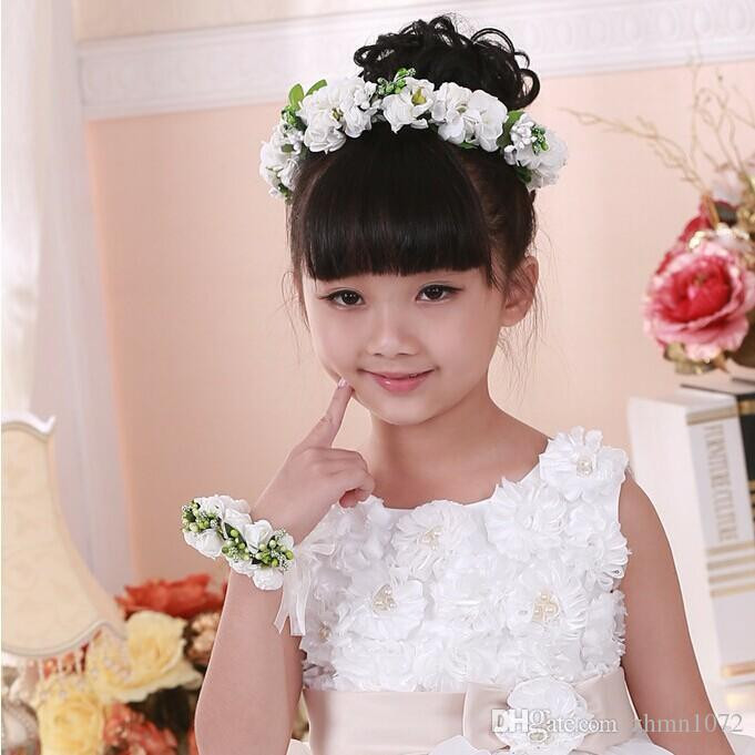 Children'S Wedding Hairstyles Pictures
 2019 South Korean Children S Wreath Wreath Han Edition