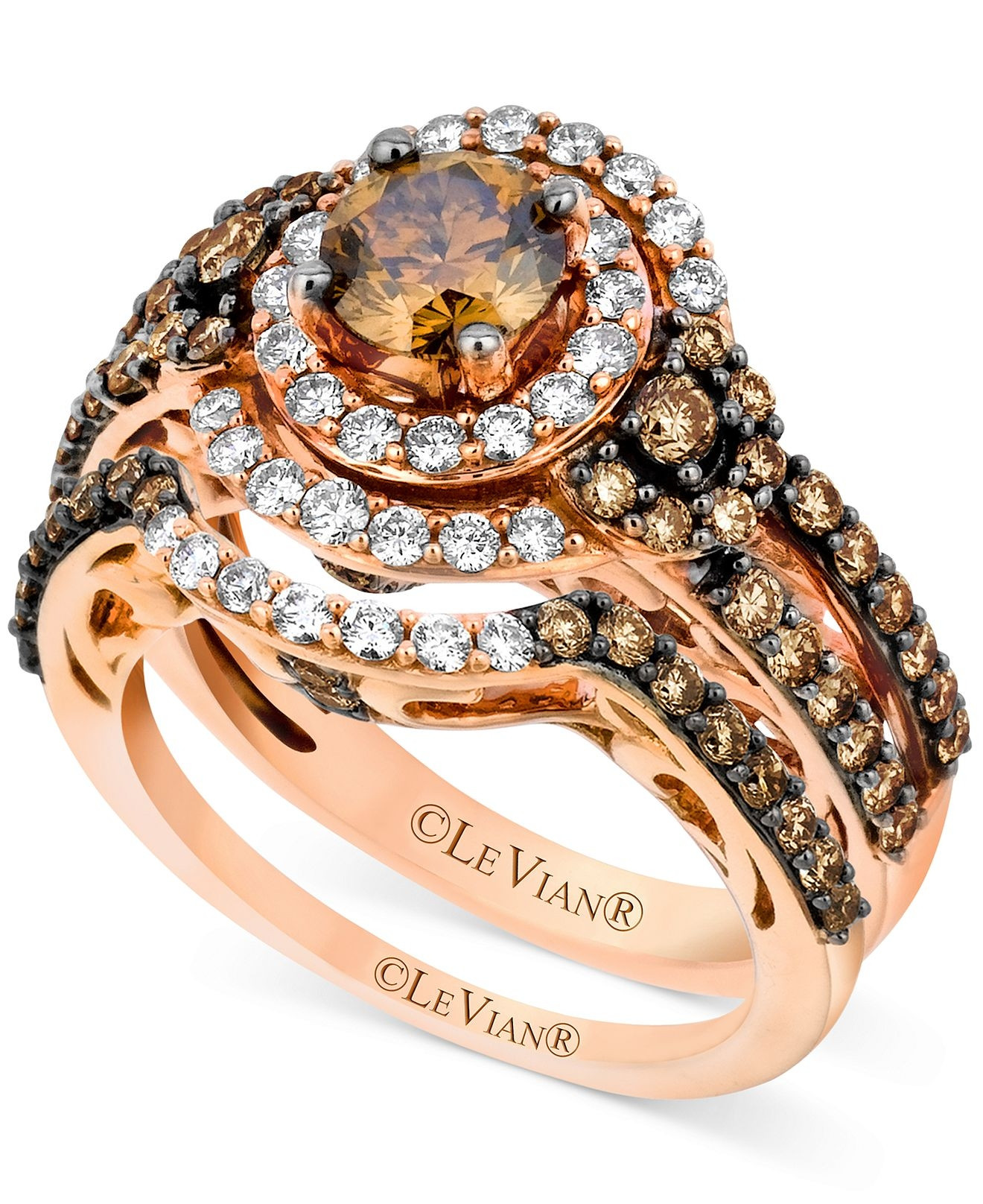 Chocolate Diamond Wedding Rings
 Elegant zales chocolate diamond ring Matvuk