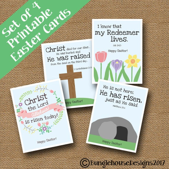 Christian Easter Party Ideas For Kids
 Kids Printable Christian Easter Cards DIY PRINTABLE