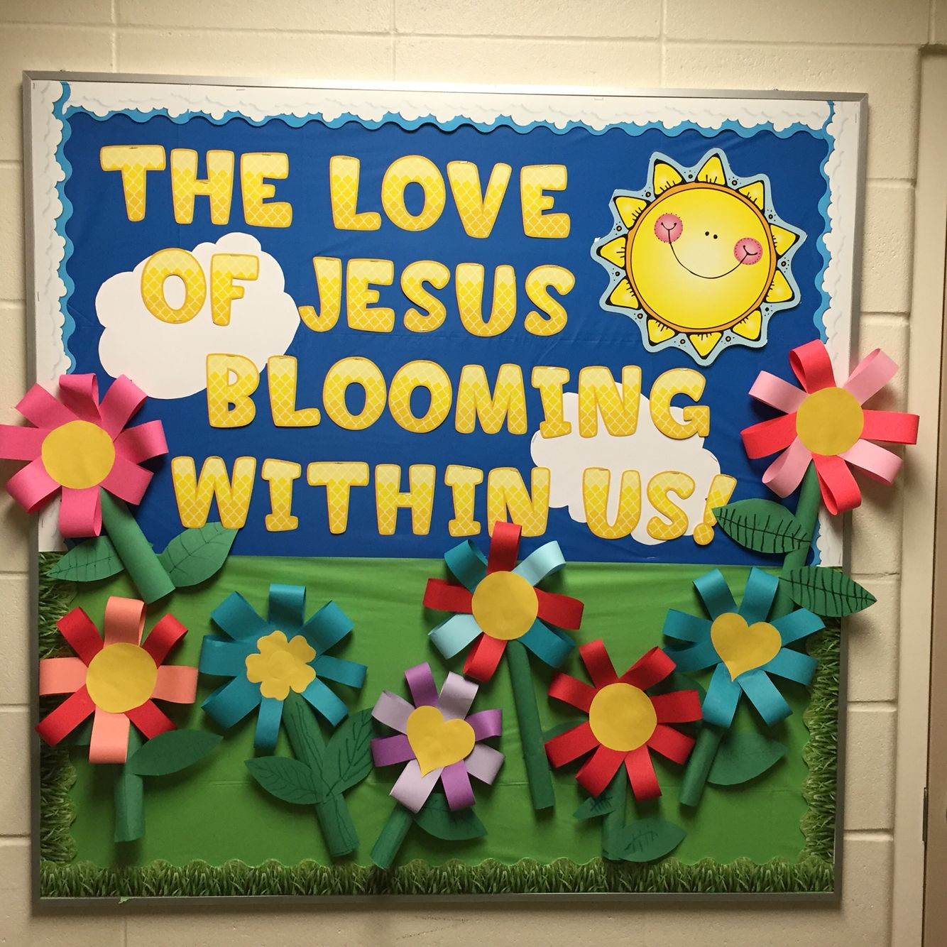 Christian School Easter Party Ideas
 Christian spring time bulletin board My grade twos loved
