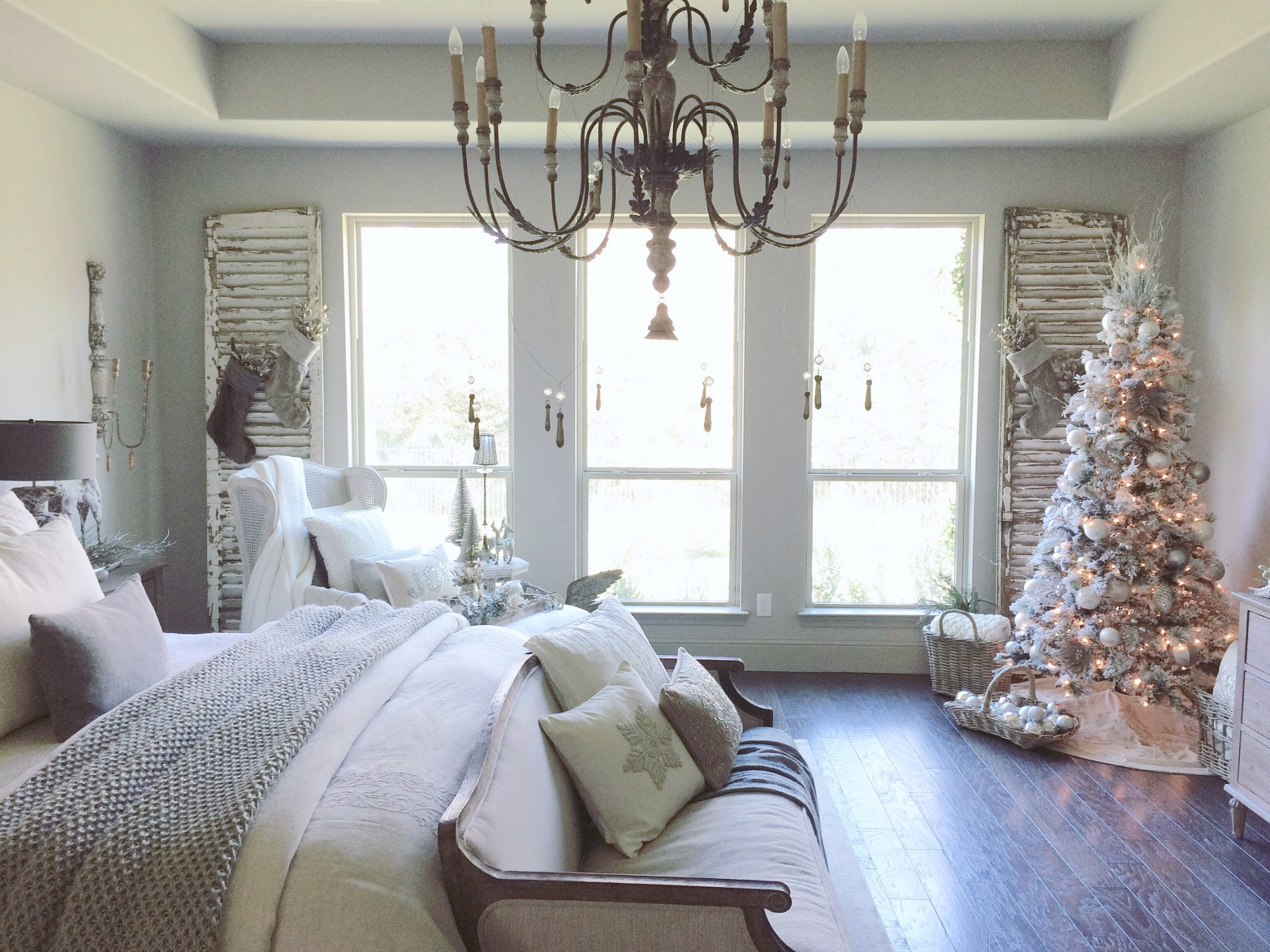 Christmas Decorations For Bedroom
 Decor Gold Room Tour Just a Girl Blog