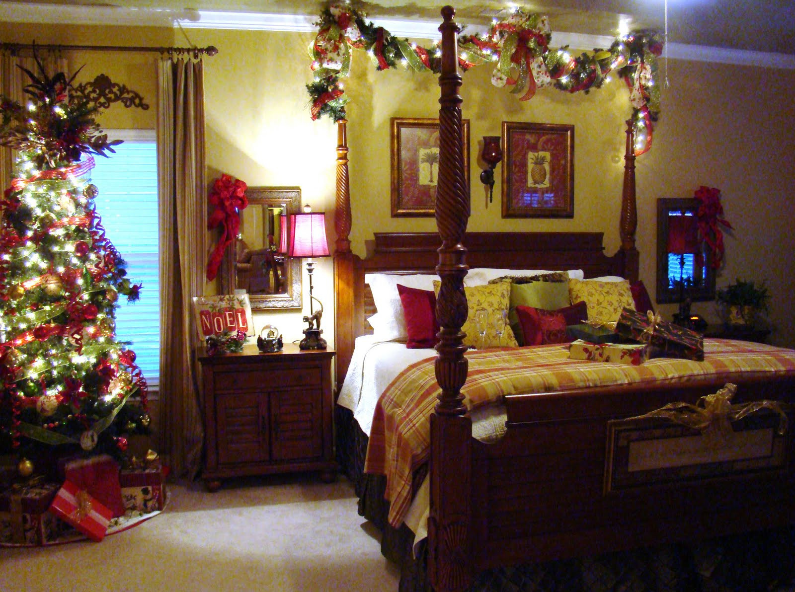 Christmas Decorations For Bedroom
 Adventures in Decorating Master Bedroom Gets a New "Do"