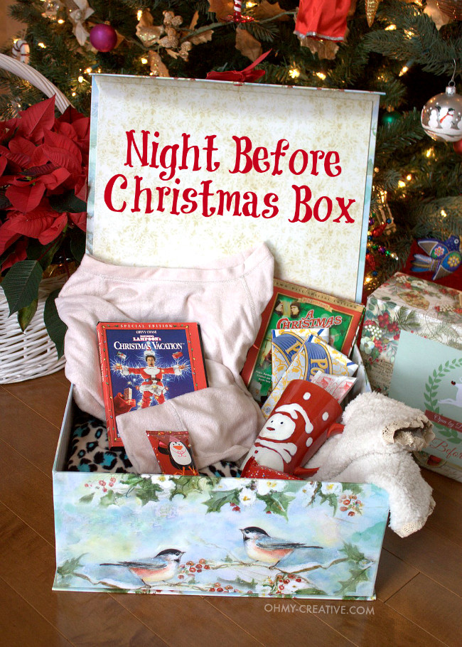 Christmas Eve Gift Ideas
 Gift Guide for the Night Before Christmas Box