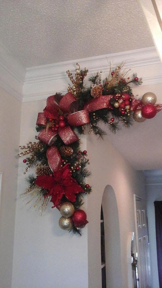 Christmas Swags For Fireplace
 Christmas Corner Wreath Garland Swag Fireplace Mantel