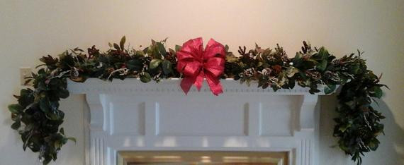Christmas Swags For Fireplace
 Christmas Fireplace Mantel Garland Swag SHIPPING INCLUDED
