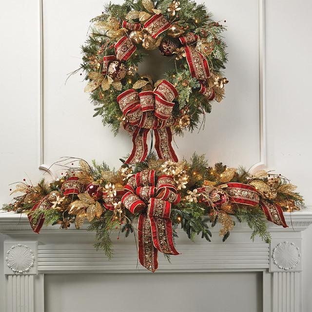 Christmas Swags For Fireplace
 301 Moved Permanently