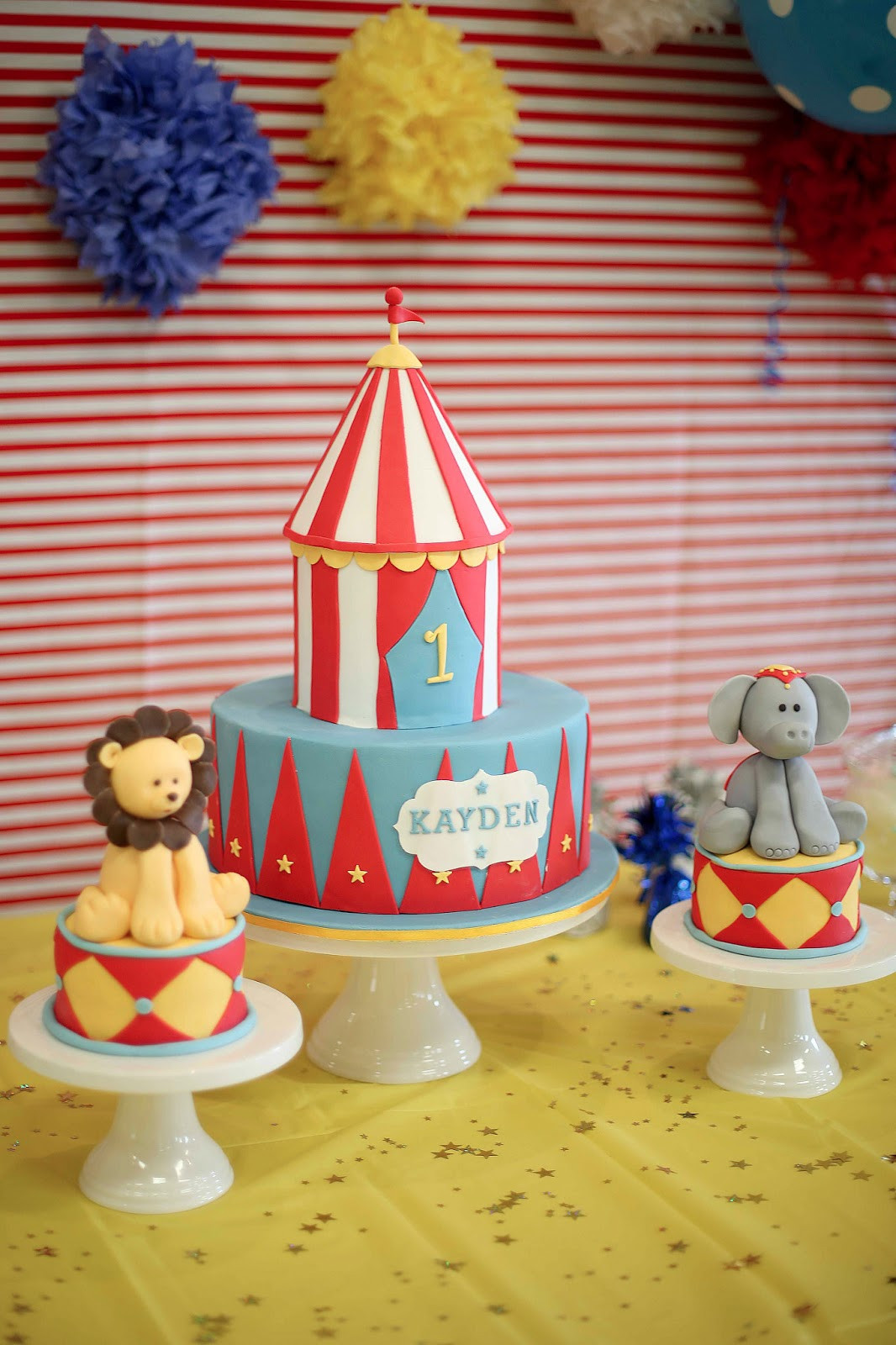 Circus Birthday Cake
 Bakerz Dad Circus Cake