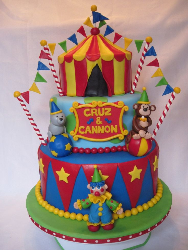 Circus Birthday Cake
 Southern Blue Celebrations Circus Cake Ideas