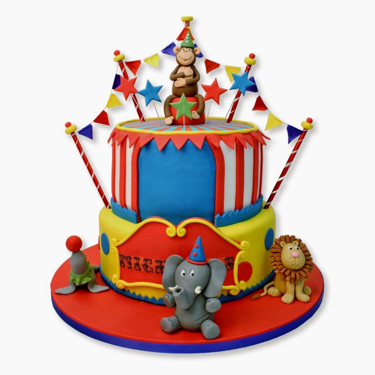 Circus Birthday Cake
 My Own Party Ideas Ideas para Fiestas Infantiles El Circo