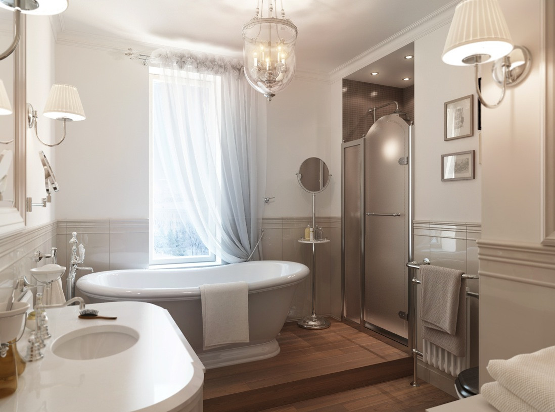 Classic Bathroom Design
 St Petersburg Apartment with a Traditional Twist