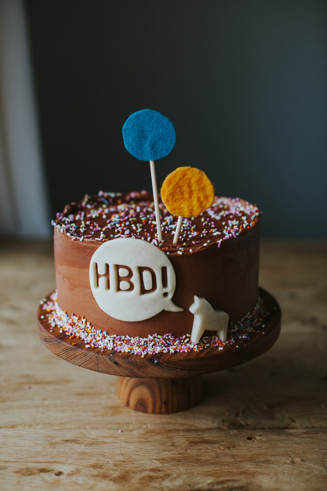 Classic Birthday Cake Recipes
 classic yellow cake with chocolate frosting — molly yeh