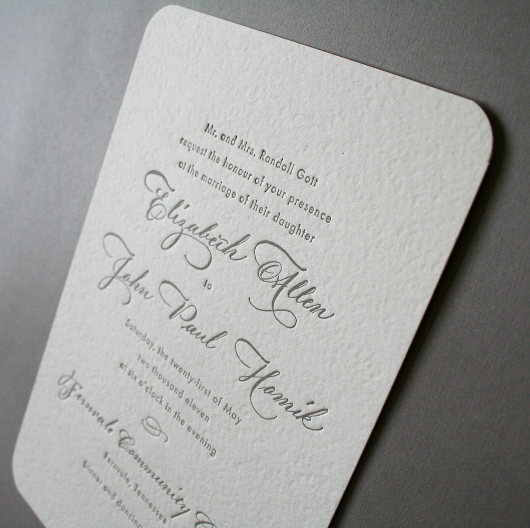 Classic Wedding Invitations
 Elizabeth John s Classic Calligraphy Wedding Invitations
