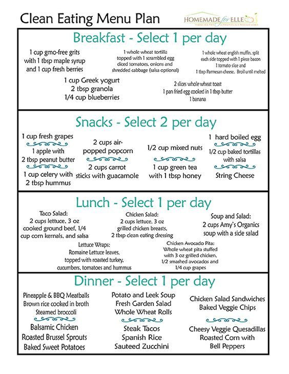 Clean Eating Diet Plan
 Clean Eating 7 Day Meal Plan christmas child