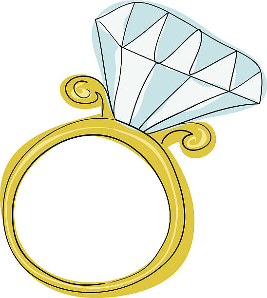 Clipart Wedding Rings
 Best Engagement Ring Illustrations Royalty Free Vector