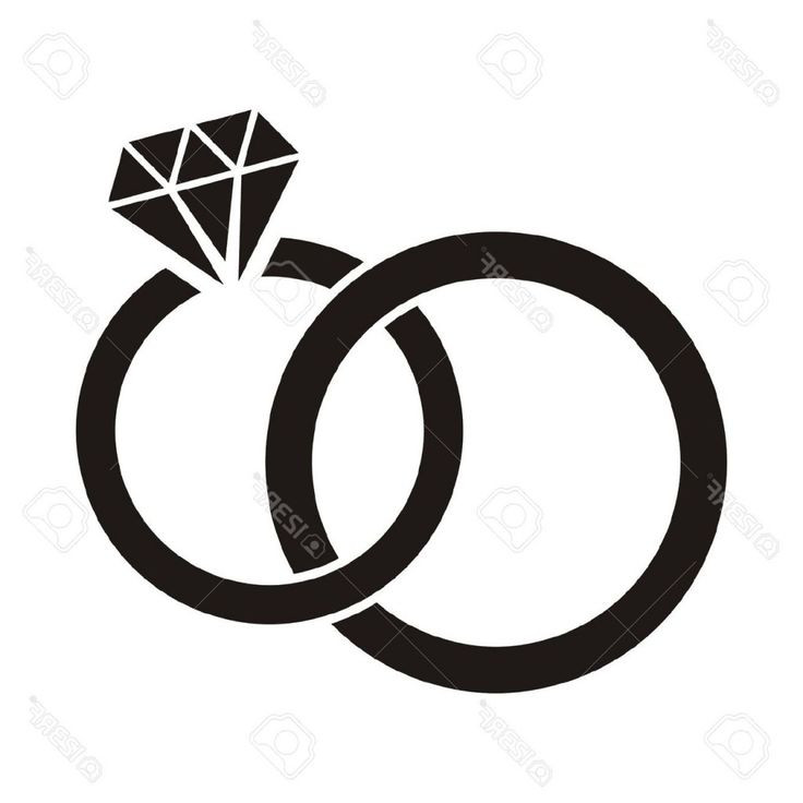 Clipart Wedding Rings
 Diamond Ring Clipart Black And White