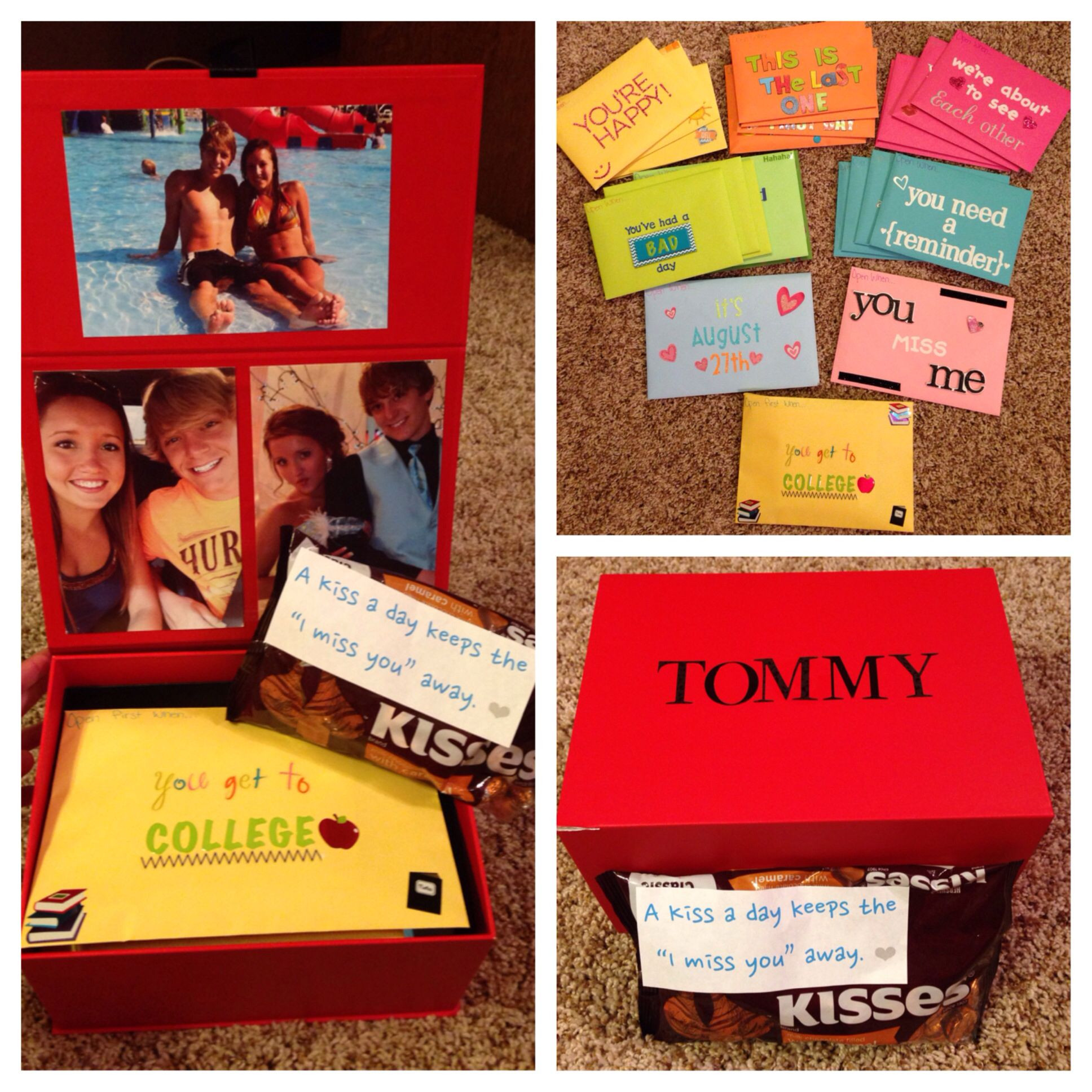 College Graduation Gift Ideas For Girlfriend
 College going away t for my boyfriend Open when