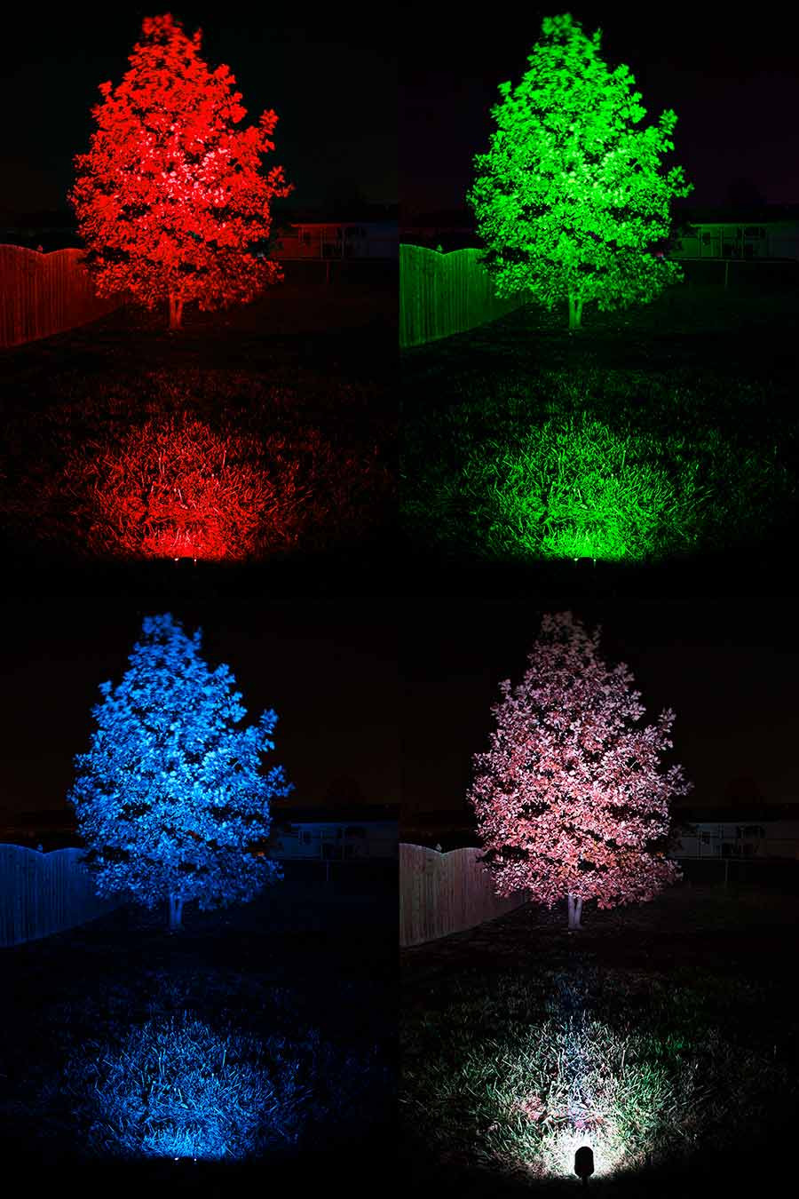Color Landscape Lights
 18W Color Changing RGB LED Landscape Spotlight 40 Watt
