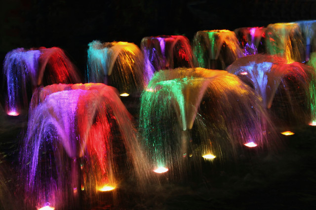 Color Landscape Lights
 LED Color Changing Fountain Lighting Contemporary
