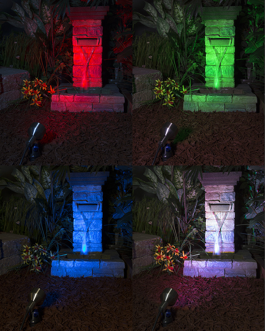Color Landscape Lights
 6W Color Changing RGB LED Landscape Spotlight remote sold