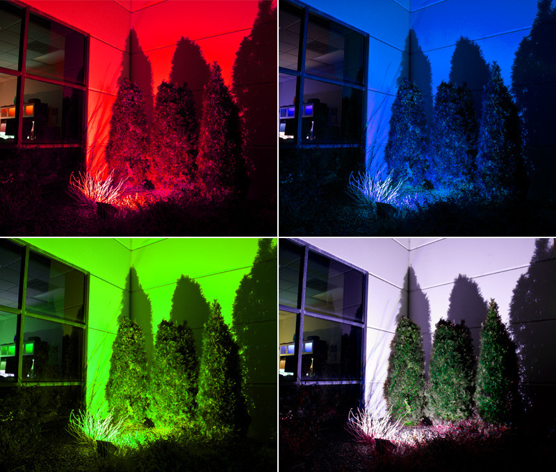 Color Landscape Lights
 High Power 30W RGB LED Flood Light Fixture with Remote