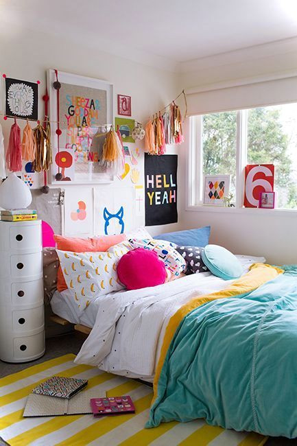 Colorful Bedroom Ideas
 Colorful Teenage Girls Room Decor Small House Decor