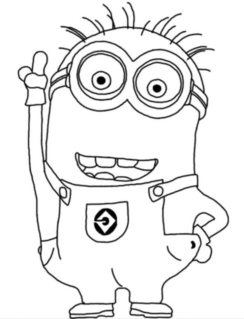 Coloring Pages For Kids Minions
 minion coloring pages