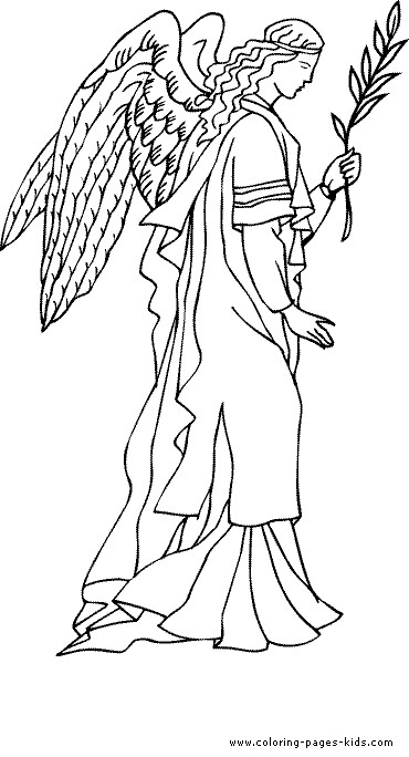 Coloring Pages Kids.Com
 Christmas Angel color page Christmas coloring pages