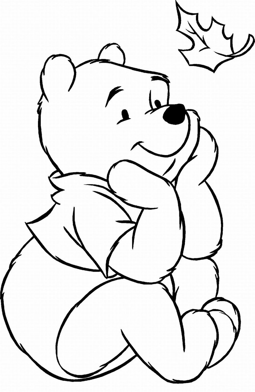 Coloring Pages Printable Disney
 Disney Thanksgiving Coloring Pages Winnie The Pooh