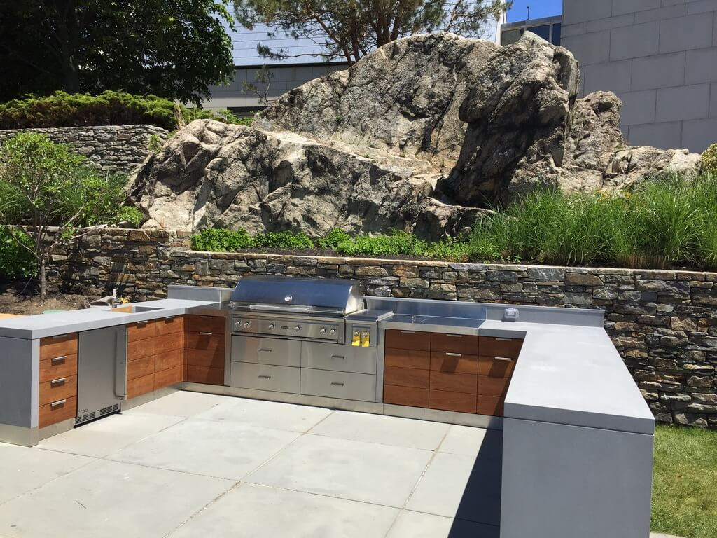 Concrete Outdoor Kitchen
 Exterior Countertops Gallery Brooks Custom