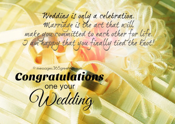 Congrats On Marriage Quotes
 congratulations on your wedding 365greetings