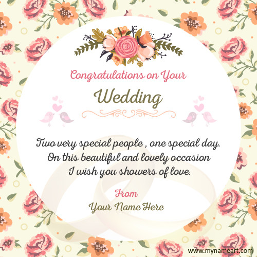 Congratulation On Marriage Quotes
 Make congratulations card online
