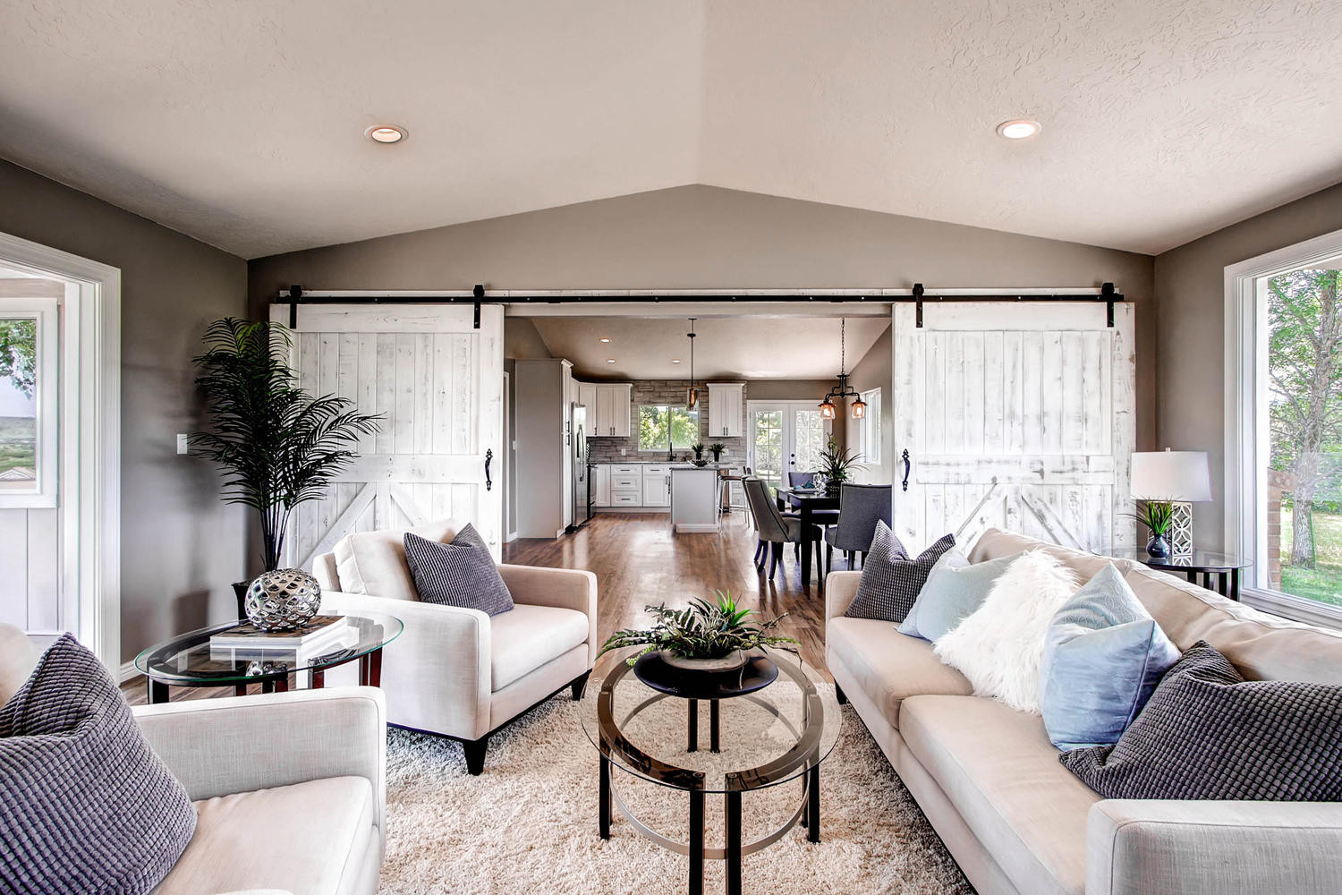 Contemporary Rustic Living Room
 Home Staging & Interior Design White Orchid Interiors