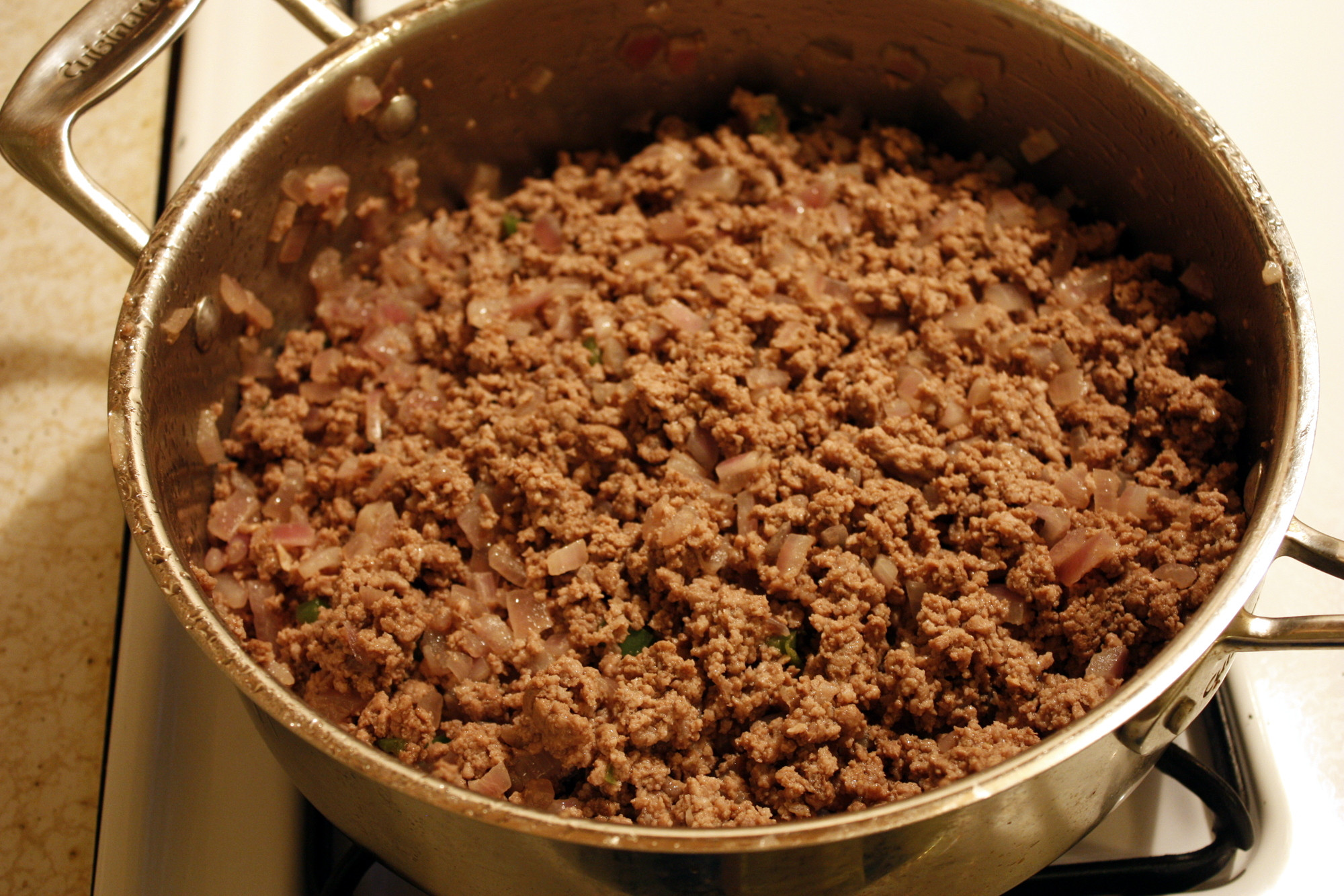 Cooked Ground Beef
 Chili – Plates and Planes