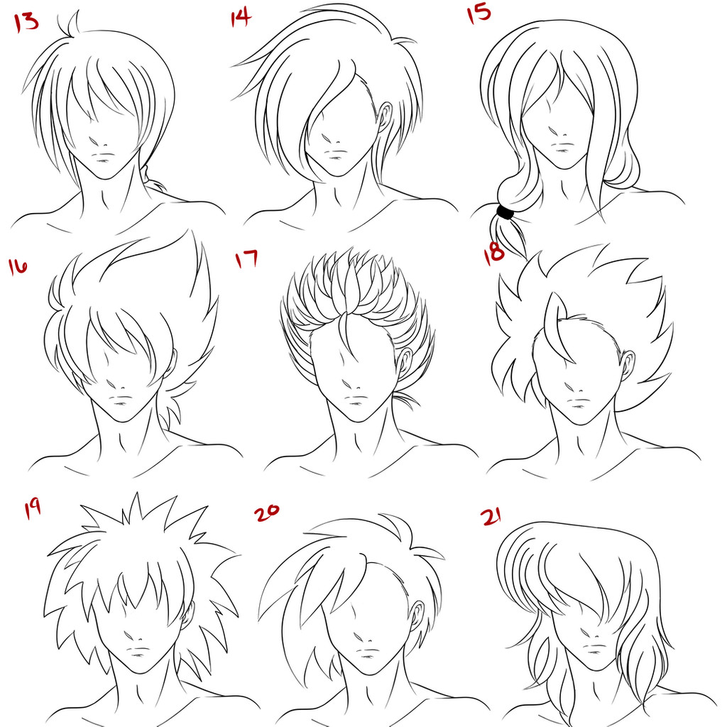 Cool Anime Hairstyles
 Cool Anime Male Hairstyles