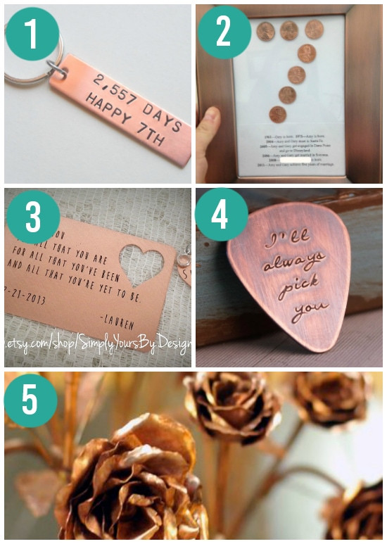 Copper Anniversary Gift Ideas
 Anniversary Gifts By Year for Spouses From The Dating Divas