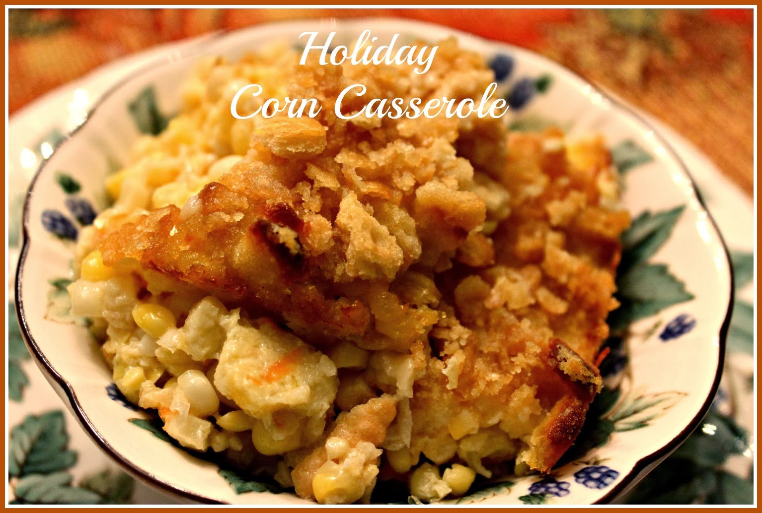 Corn Casserole With Ritz Crackers
 broccoli corn casserole ritz crackers