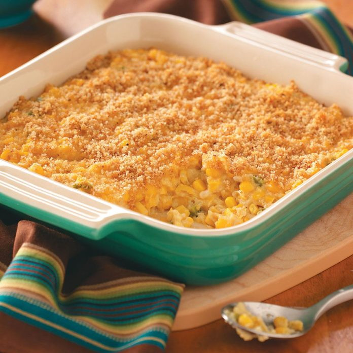 Corn Casserole With Ritz Crackers
 baked corn casserole with ritz crackers