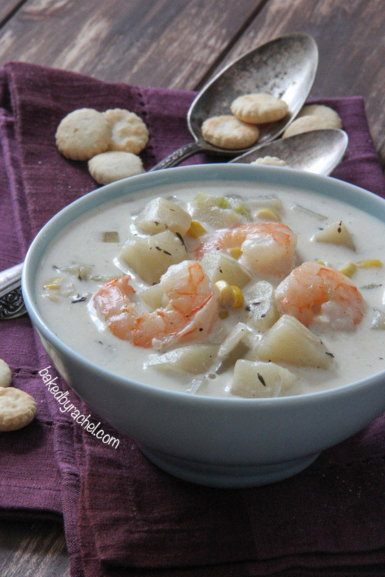 Corn Chowder Recipe Slow Cooker
 Baked by Rachel Slow Cooker Shrimp and Corn Chowder