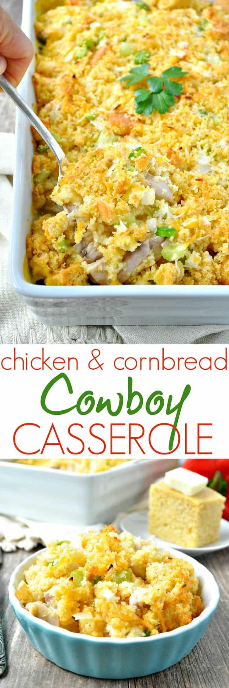 Cornbread Chicken Casserole
 Chicken & Cornbread Cowboy Casserole The Seasoned Mom