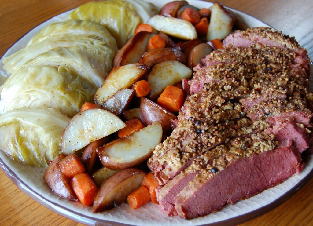 Corned Beef And Cabbage Recipe Oven
 Oven Roasted Corned Beef and Cabbage