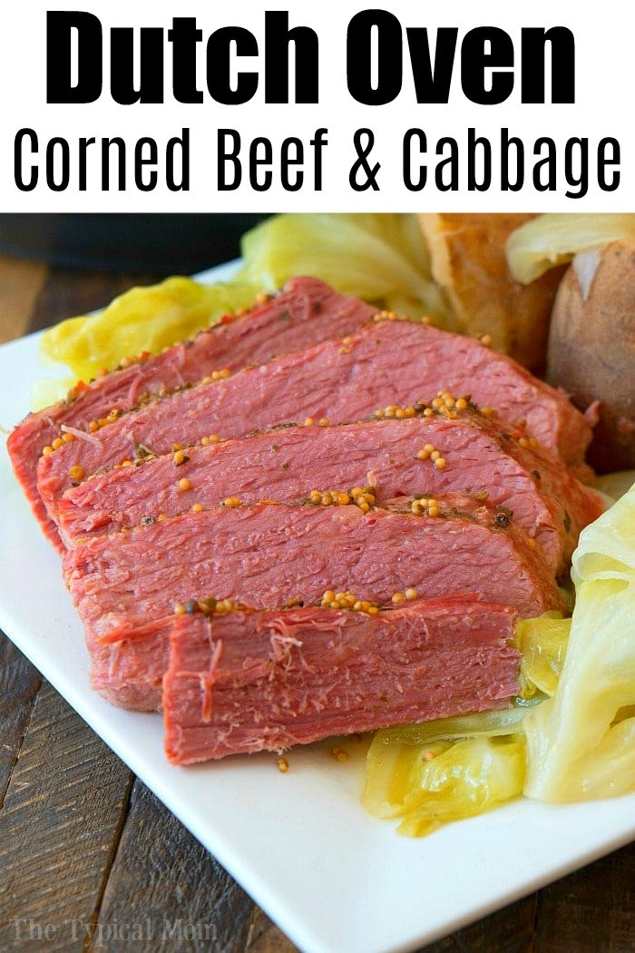 Corned Beef And Cabbage Recipe Oven
 Dutch Oven Corned Beef and Cabbage · The Typical Mom