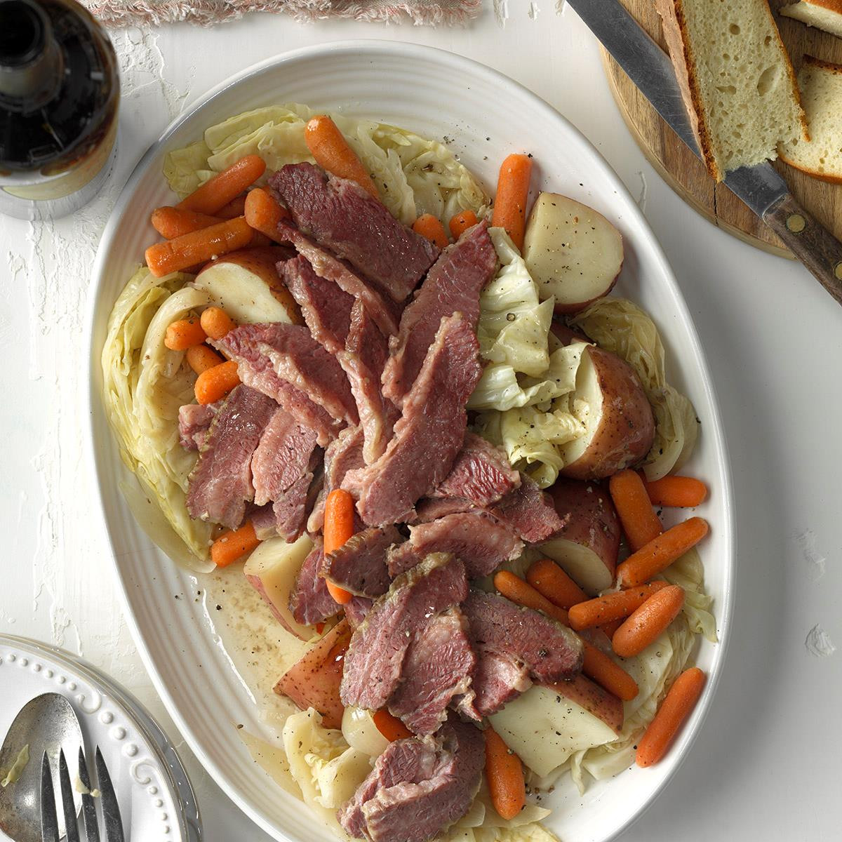 Corned Beef And Cabbage Recipe Oven
 Easy Corned Beef and Cabbage Recipe
